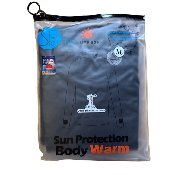 SParms Sun Protection Body Warm Men's Size XL in Black New in Package! - Picture 1 of 6